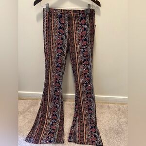 No Boundaries Multicolor Floral Boot Cut Pants